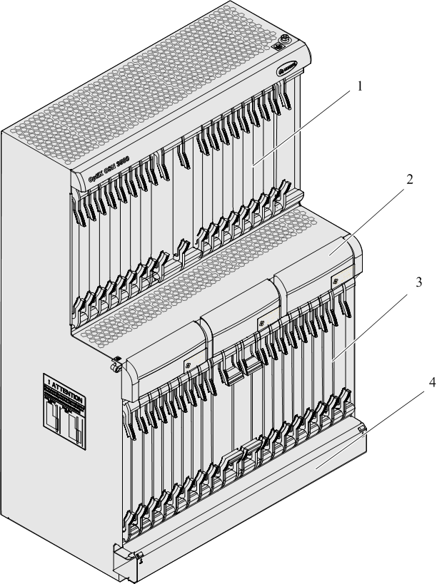 華為OSN3500,OptiX OSN3500子架結構(圖1)